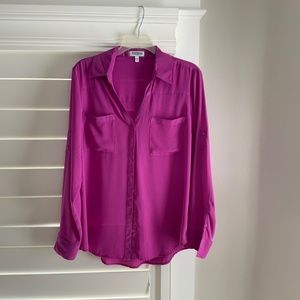 Express portifino blouse in a size large